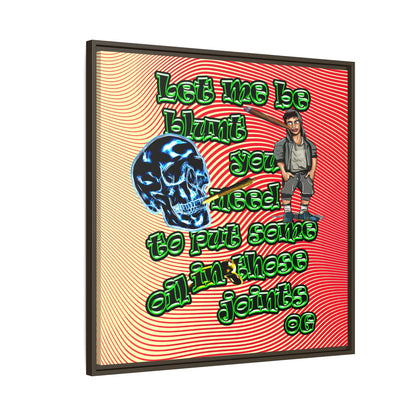 og - framed canvas art (yellow-orange wave)