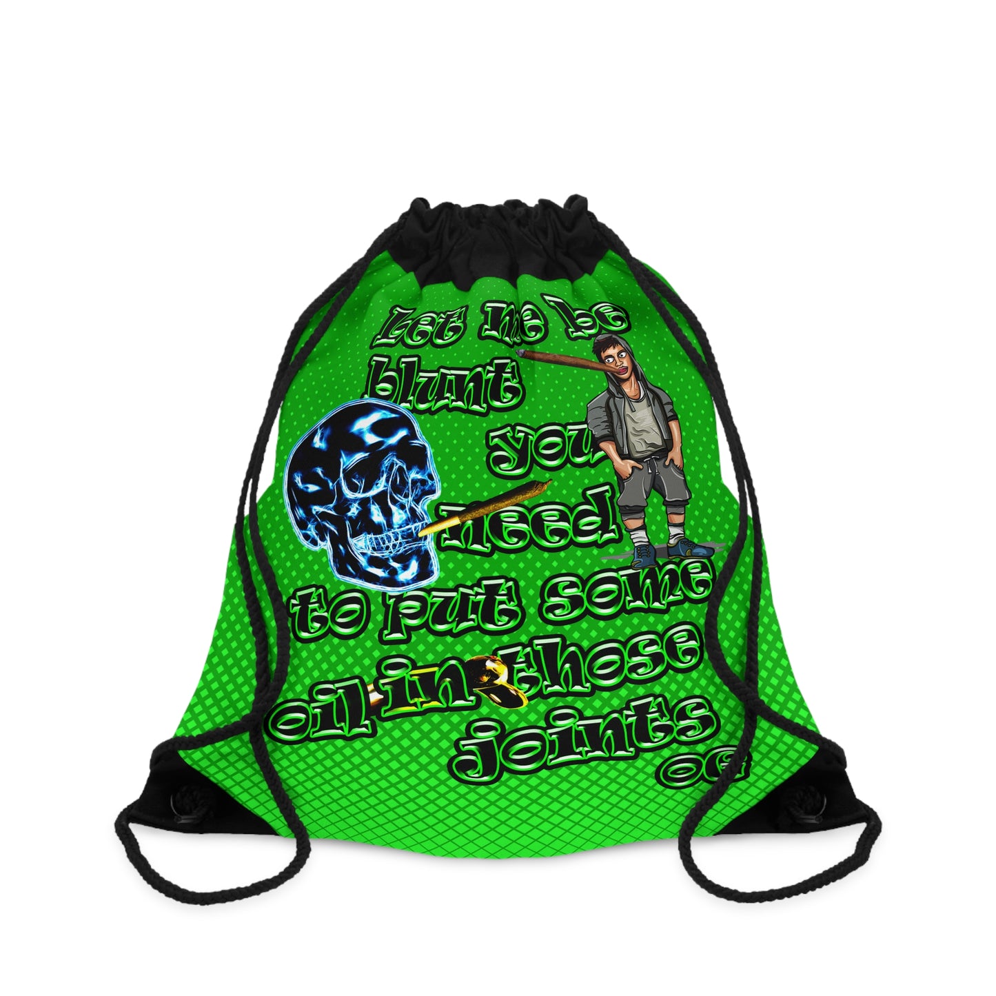 og - Drawstring Bag (logo green)