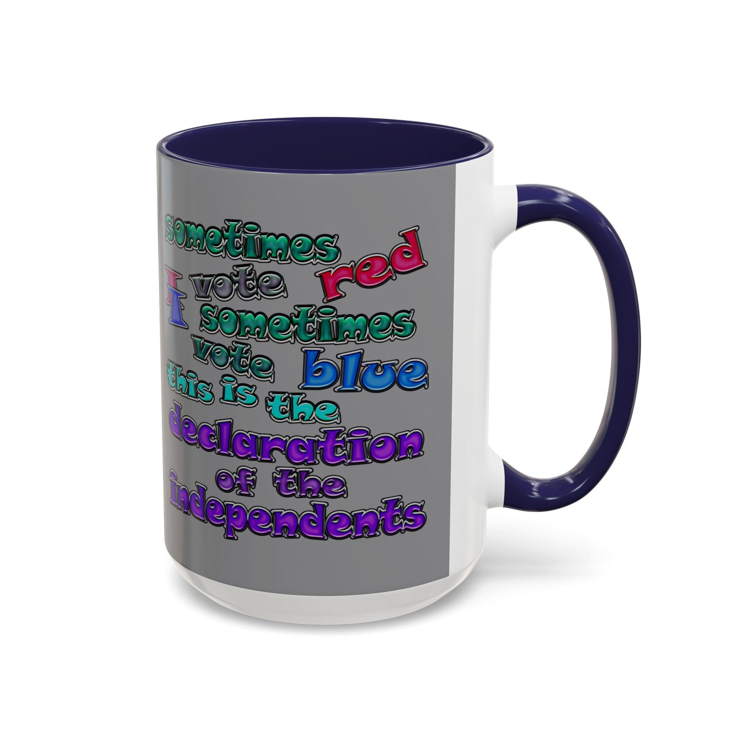 declaration of the independents - Accent Mug (grey)