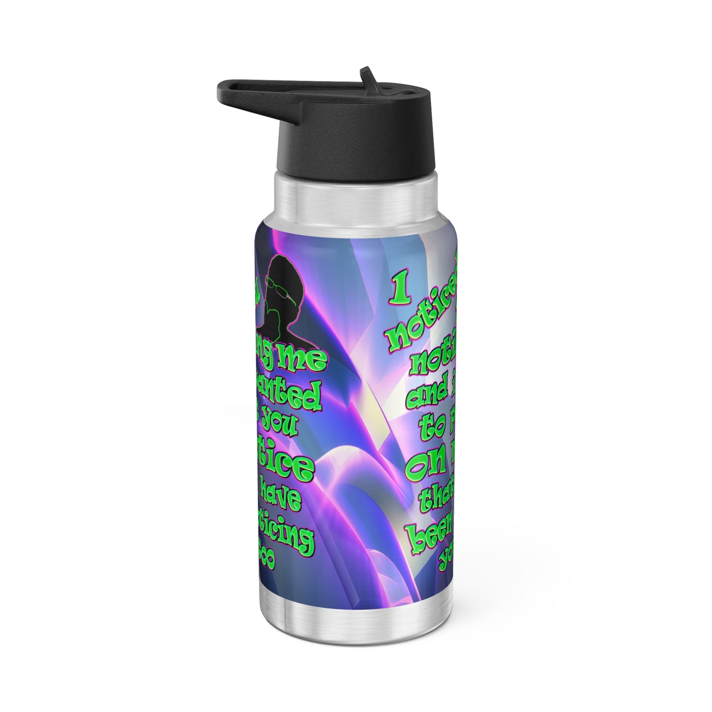 noticed you noticing - Gator Tumbler, 32oz  (grey-pink wave)