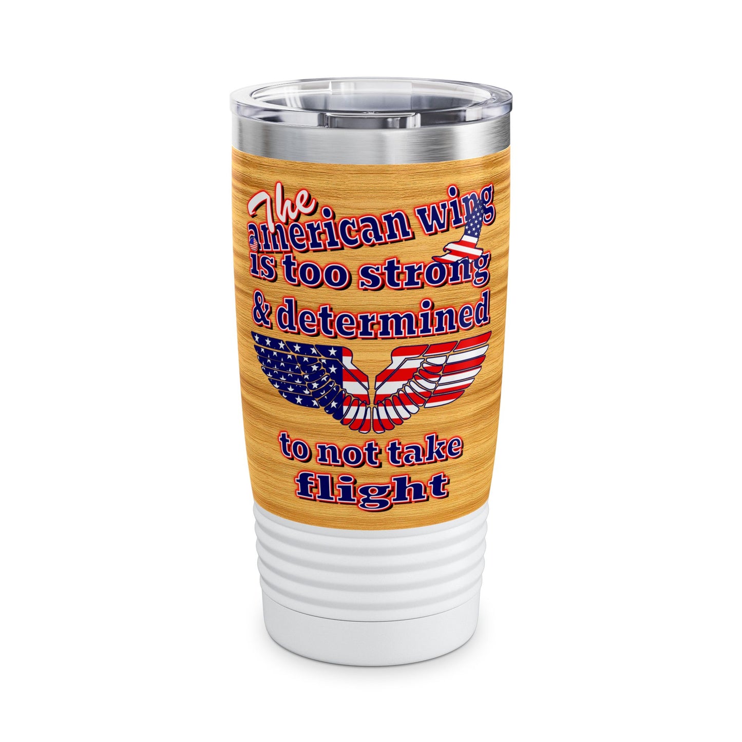 american wing - Ringneck Tumbler, 20oz (butterscotch wood finish)