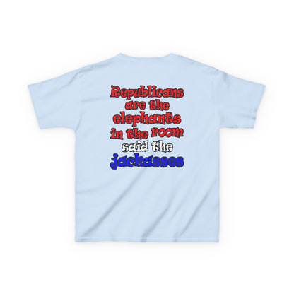 donkeys and elephants - Kids Heavy Cotton™ Tee