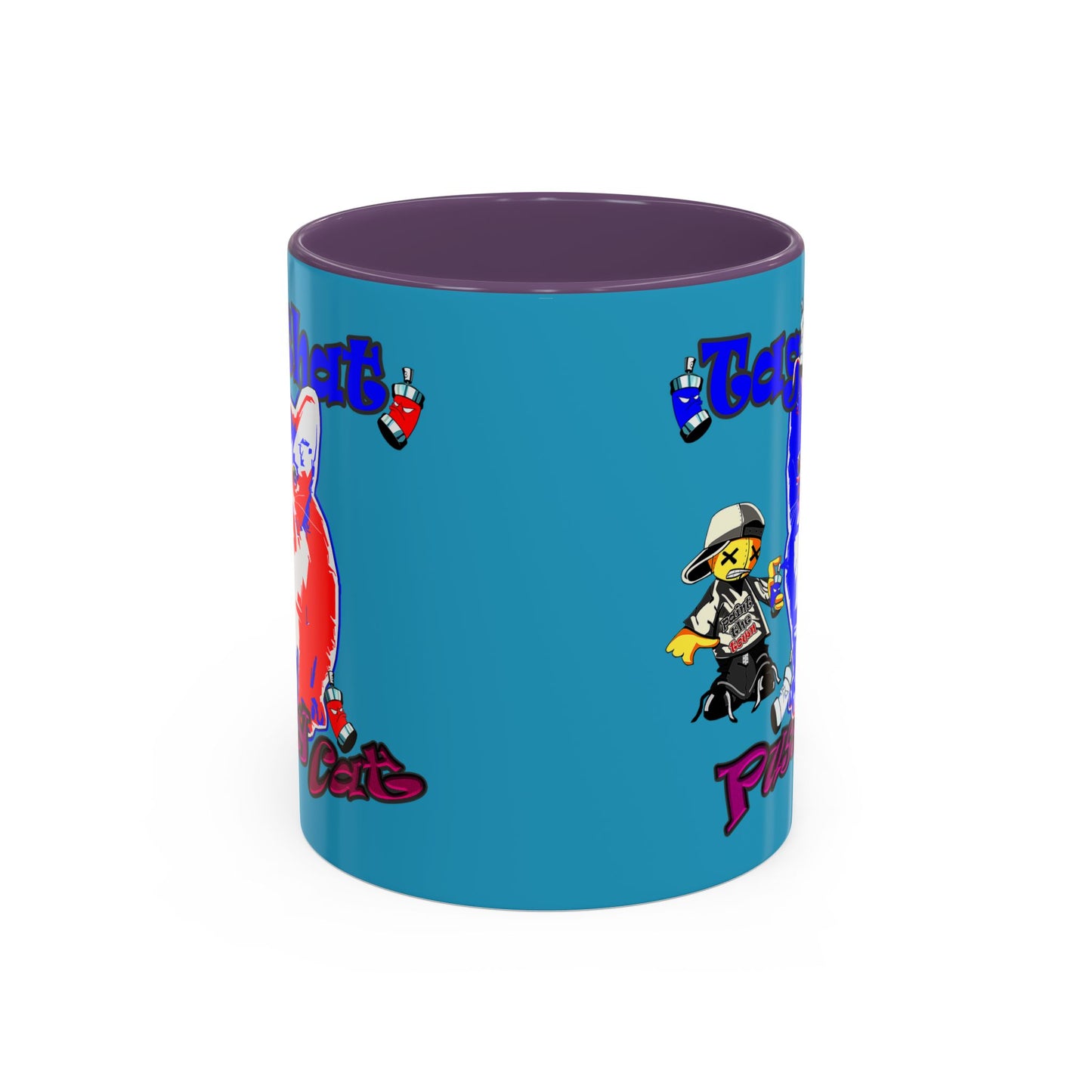 tag that - Accent Mug (turquoise)