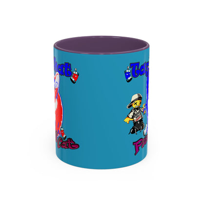 tag that - Accent Mug (turquoise)