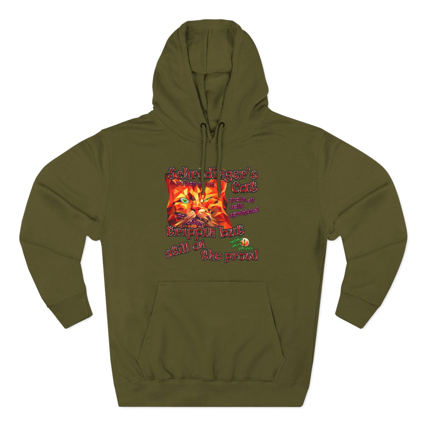 schrodinger's cat - Three-Panel Fleece Hoodie