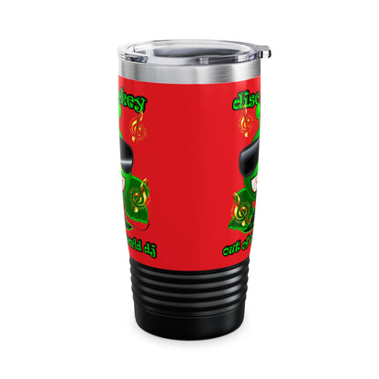 disc jockey - Ringneck Tumbler, 20oz (red)