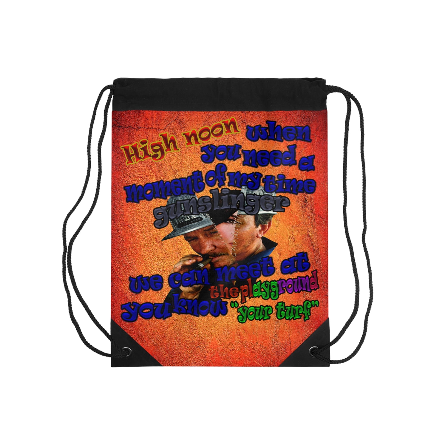high noon - Drawstring Bag (burnt orange)