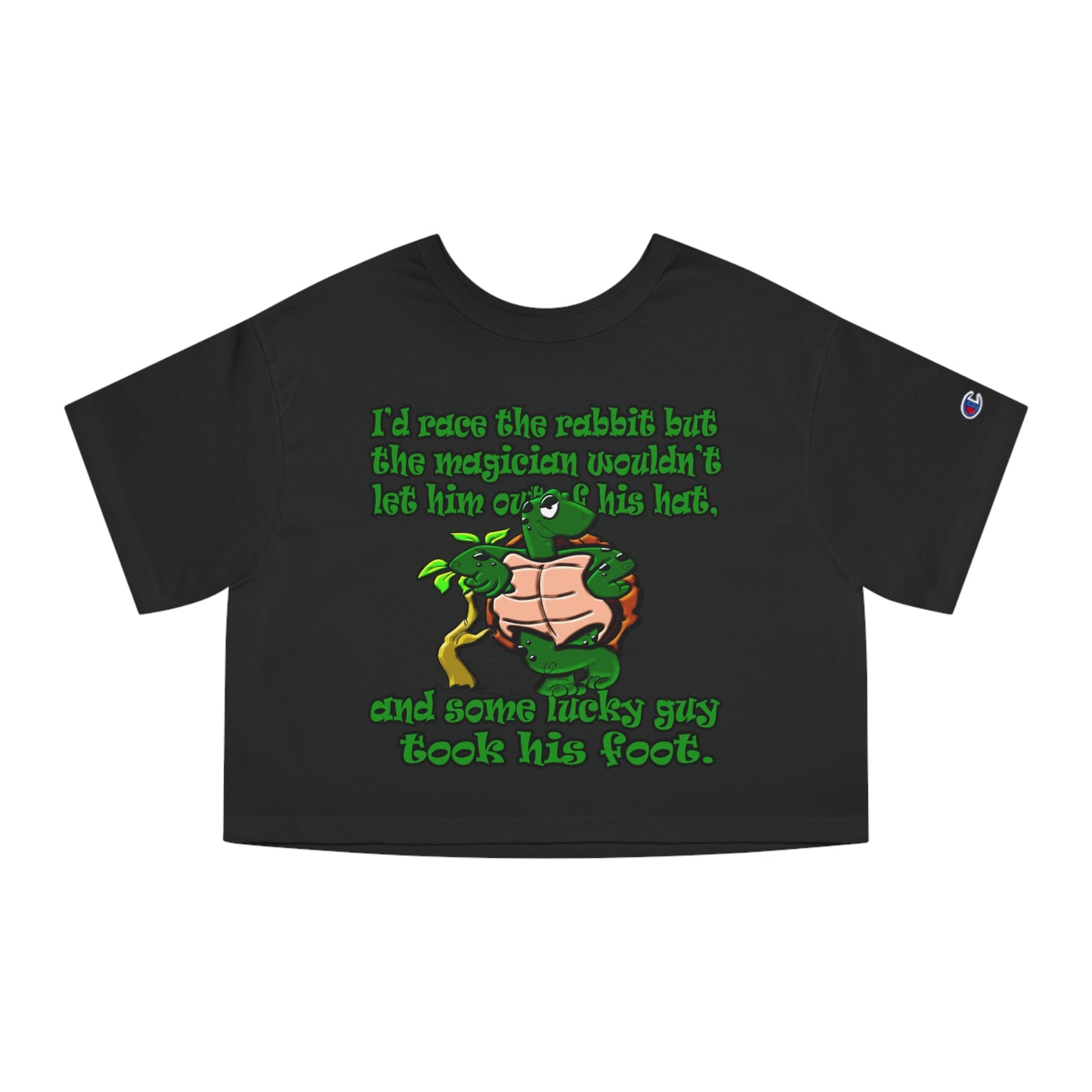 turtle race - Champion Women's Heritage Cropped T-Shirt