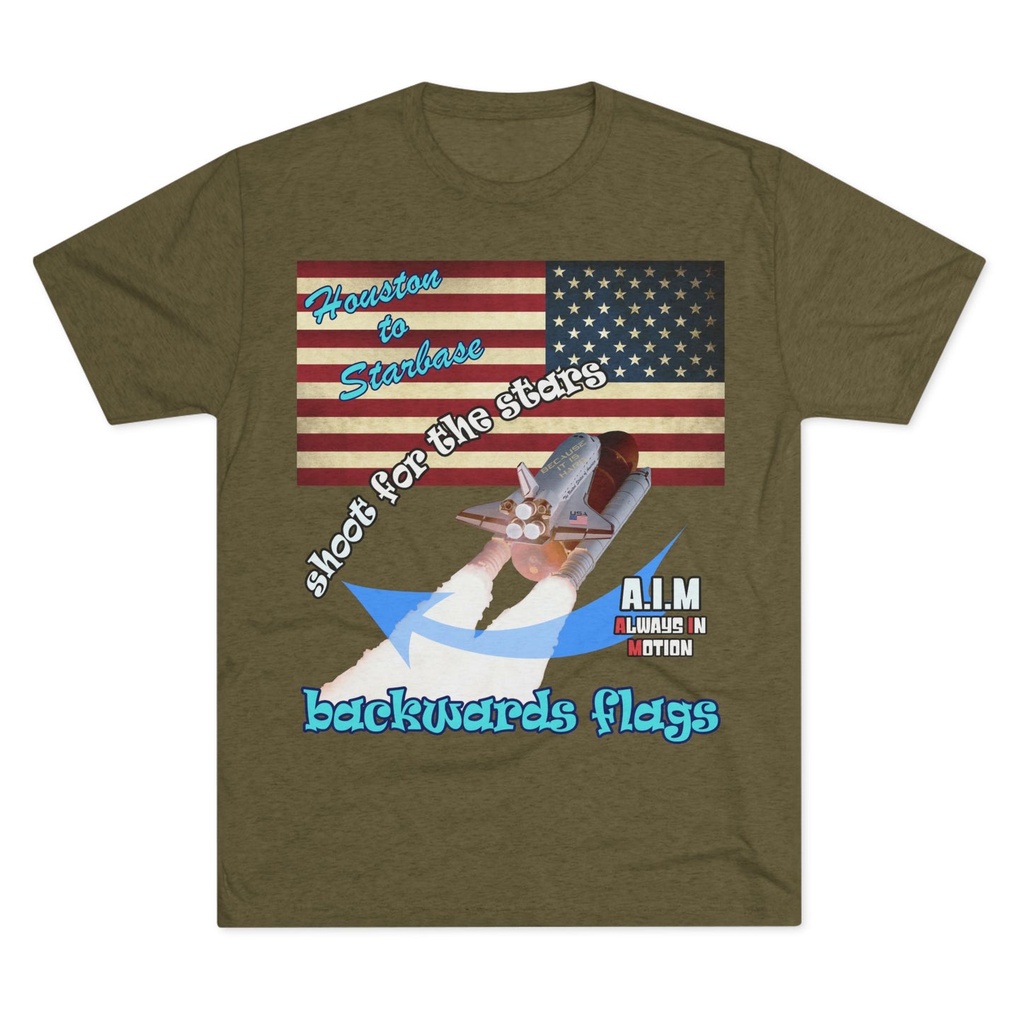 shoot for the stars - Unisex Tri-Blend Crew Tee
