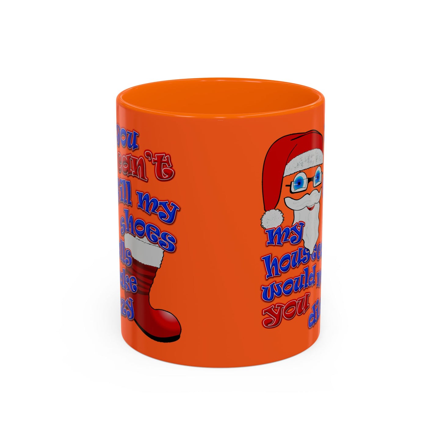 santa's shoes - Accent Mug (orange)