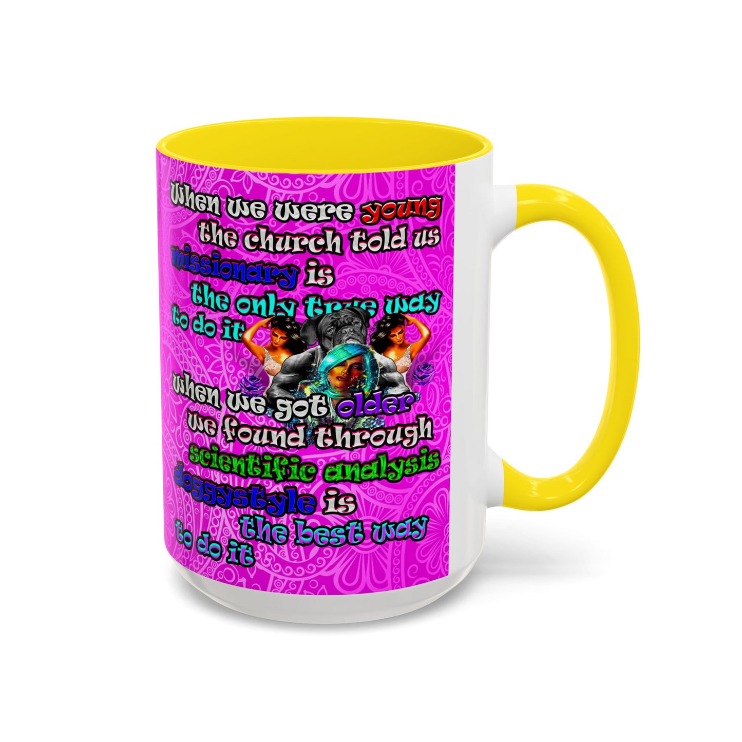 doggystyle - Accent Mug (pink swirl)