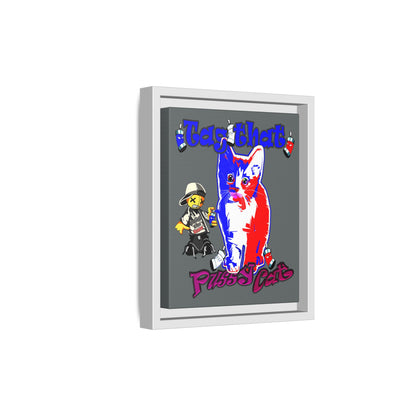 tag that - framed canvas art (dark grey)