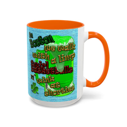 celtics logo - Accent Mug (faded blue)