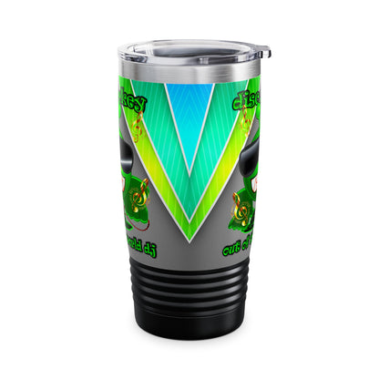 disc jockey - Ringneck Tumbler, 20oz (rainbow split)