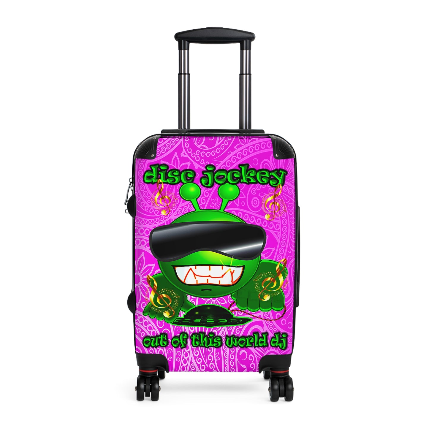 disc jockey - Suitcase (pink swirl)