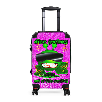 disc jockey - Suitcase (pink swirl)