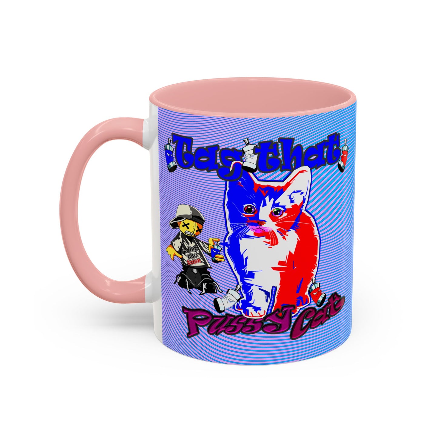 tag that - Accent Mug (light blue-purple wave)