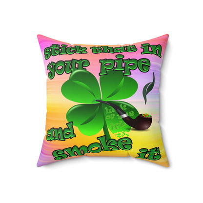 celtics logo - Spun Polyester Square Pillow - (color blur)