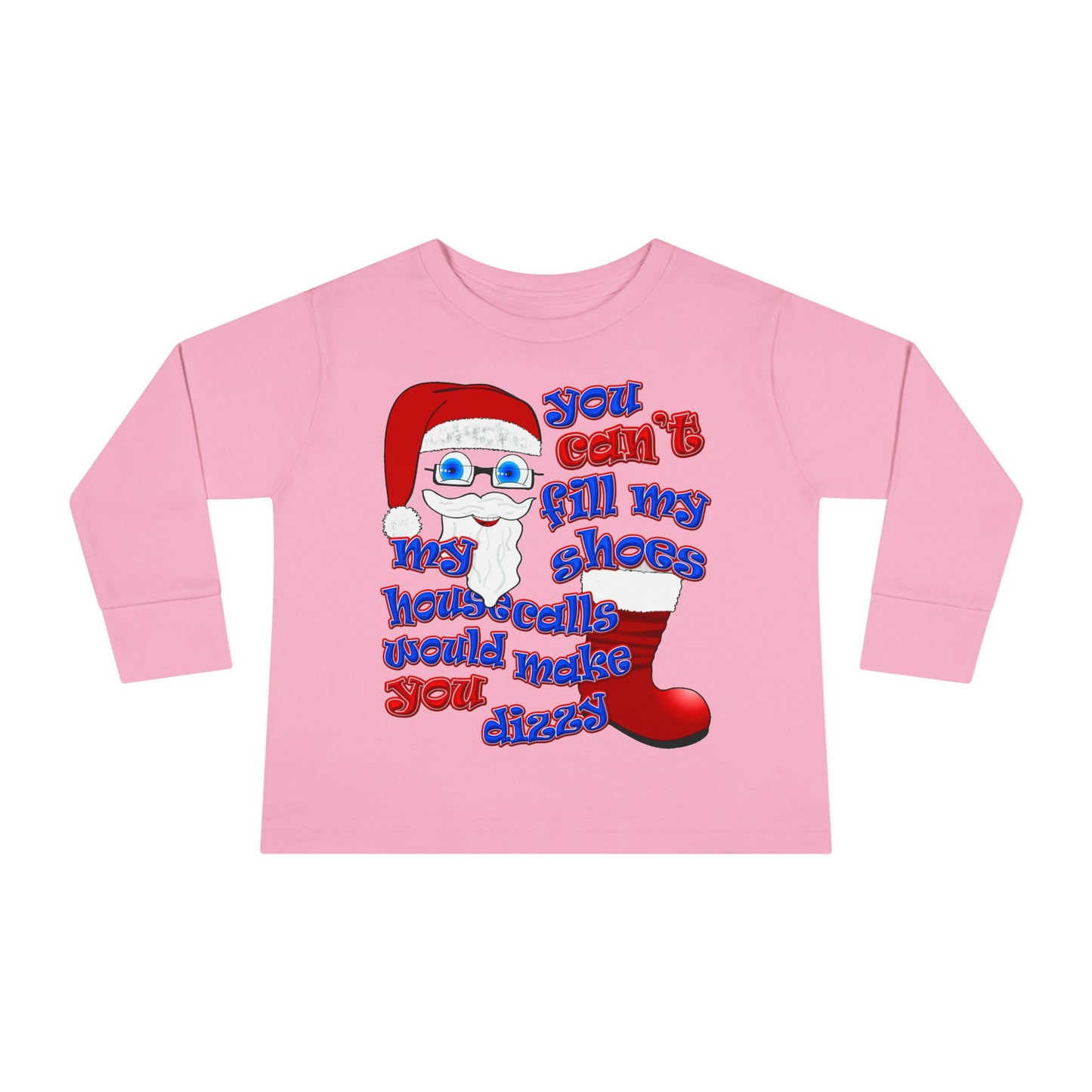 santa's shoes - Toddler Long Sleeve Tee