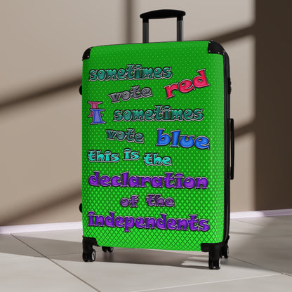declaration of the independents - Suitcase (logo green)