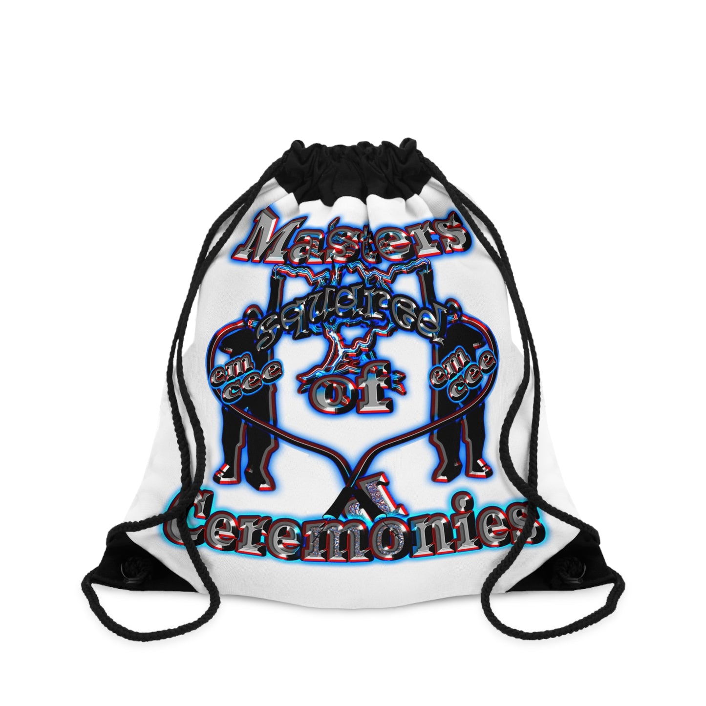 em cee squared - Drawstring Bag (white)