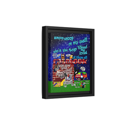 snoops - framed canvas art