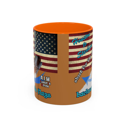 shoot for the stars - Accent Mug (light brown)