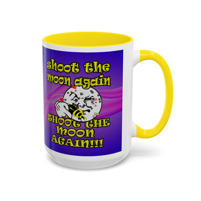 shoot the moon again - Accent Mug (purple-pink wave)