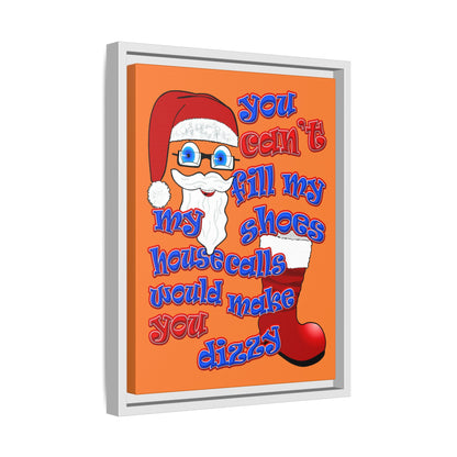 santa's shoes - framed canvas art (crusta)