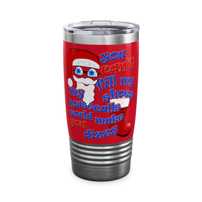 santa's shoes - Ringneck Tumbler, 20oz (dark red)
