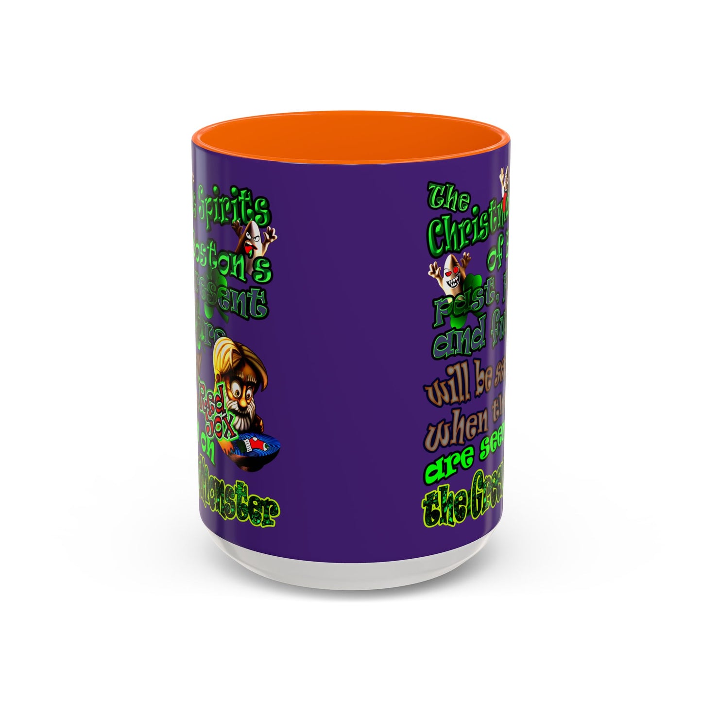 christmas spirits of boston - Accent Mug (purple)