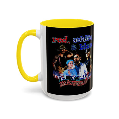 rw&b lives matter - Accent Mug (black)