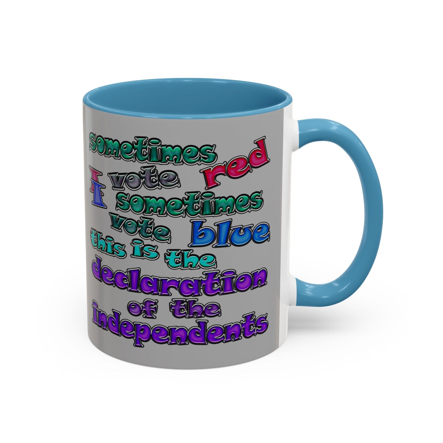 declaration of the independents - Accent Mug (light grey)