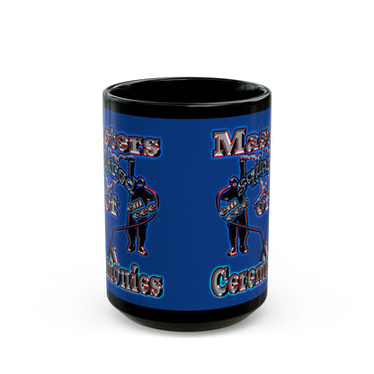em cee squared - Black Mug (dark blue)