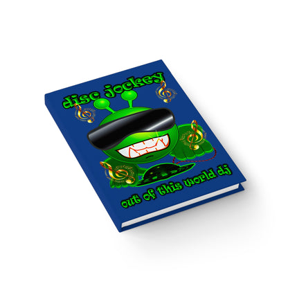 disc jockey - journal-lined (dark blue)