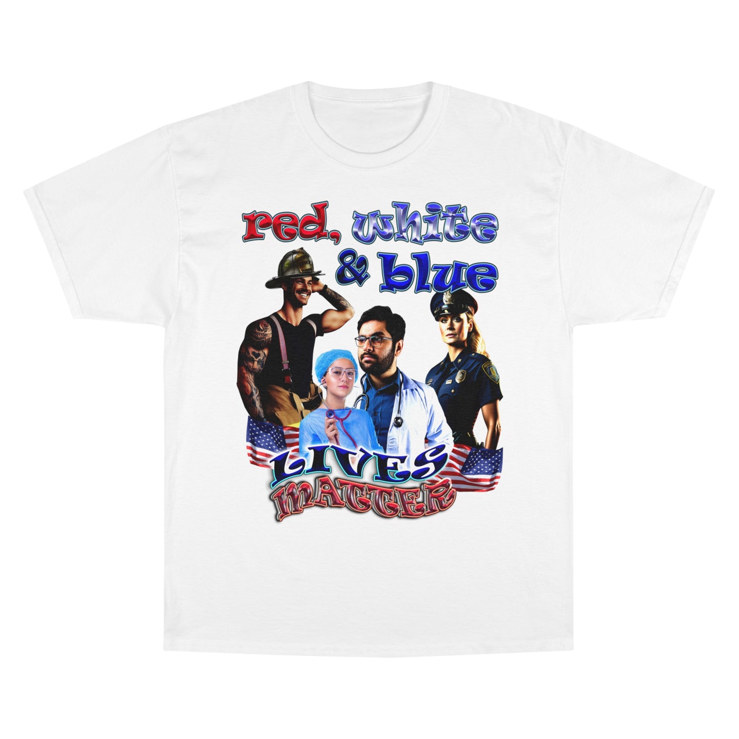 rw&b lives matter - Champion T-Shirt