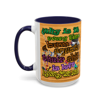 the bum's shit - Accent Mug (butterscotch wood finish)