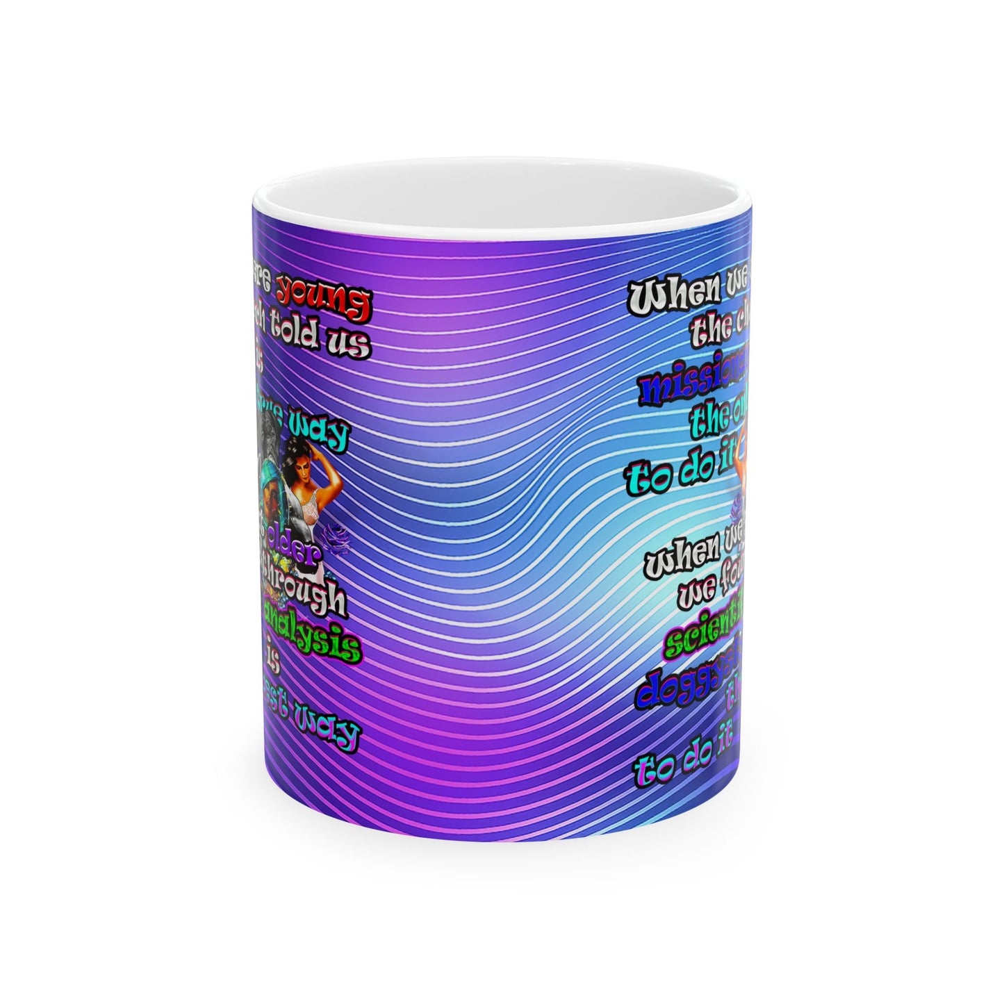 doggystyle - White Mug (purple wave)
