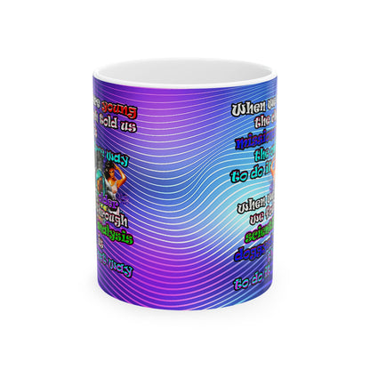 doggystyle - White Mug (purple wave)