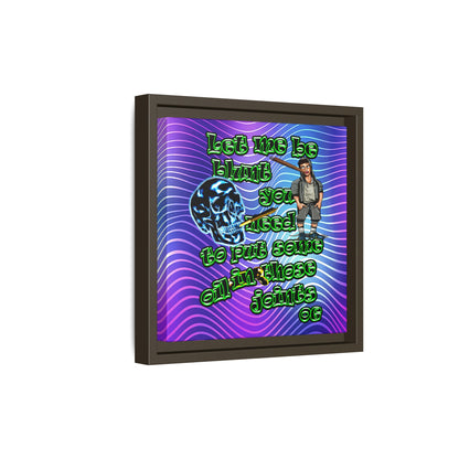 og - framed canvas art (purple wave)