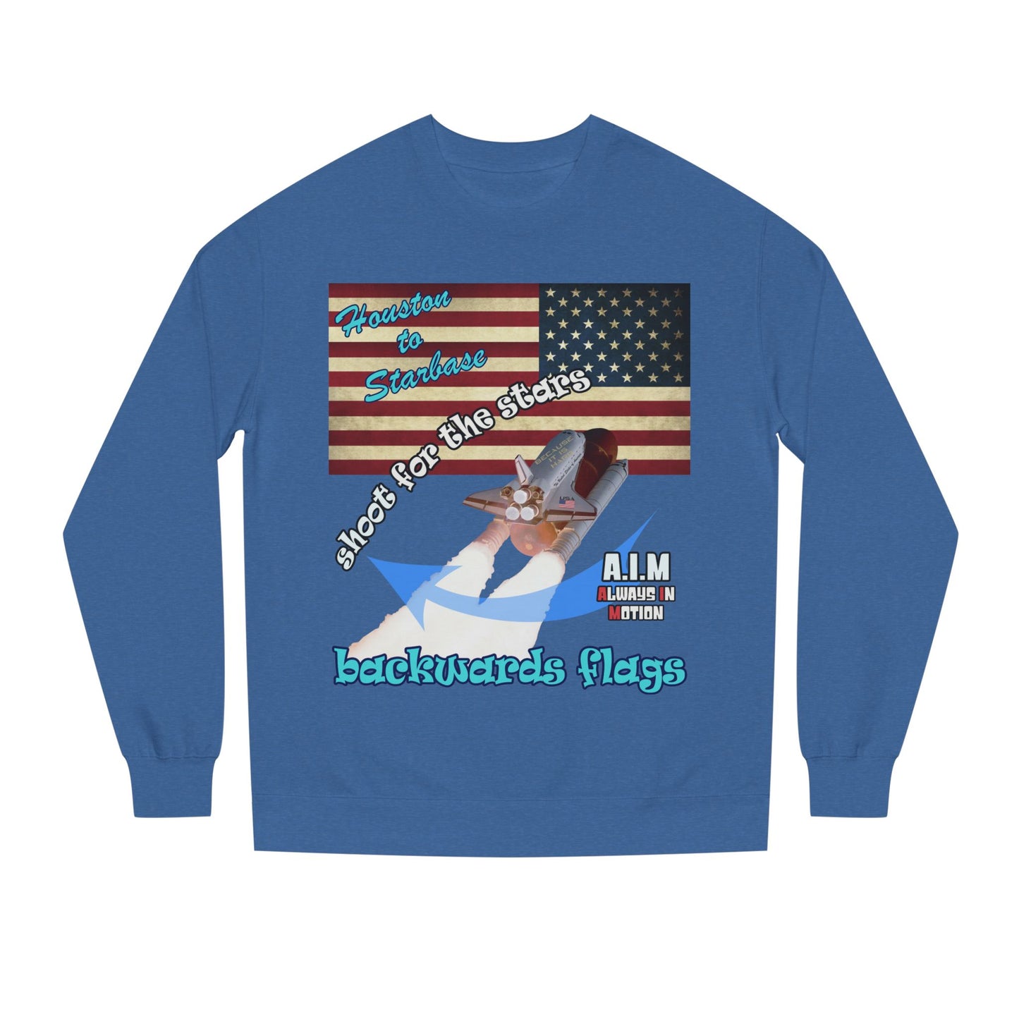 shoot for the stars - Unisex Crew Neck Sweatshirt