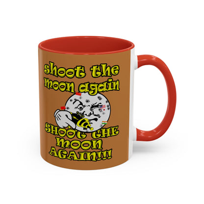 shoot the moon again - Accent Mug (light brown)