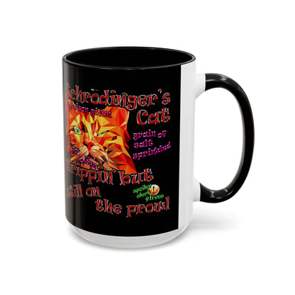 schrodinger's cat - Accent Mug (black)