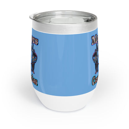 em cee squared - Chill Wine Tumbler (light blue)
