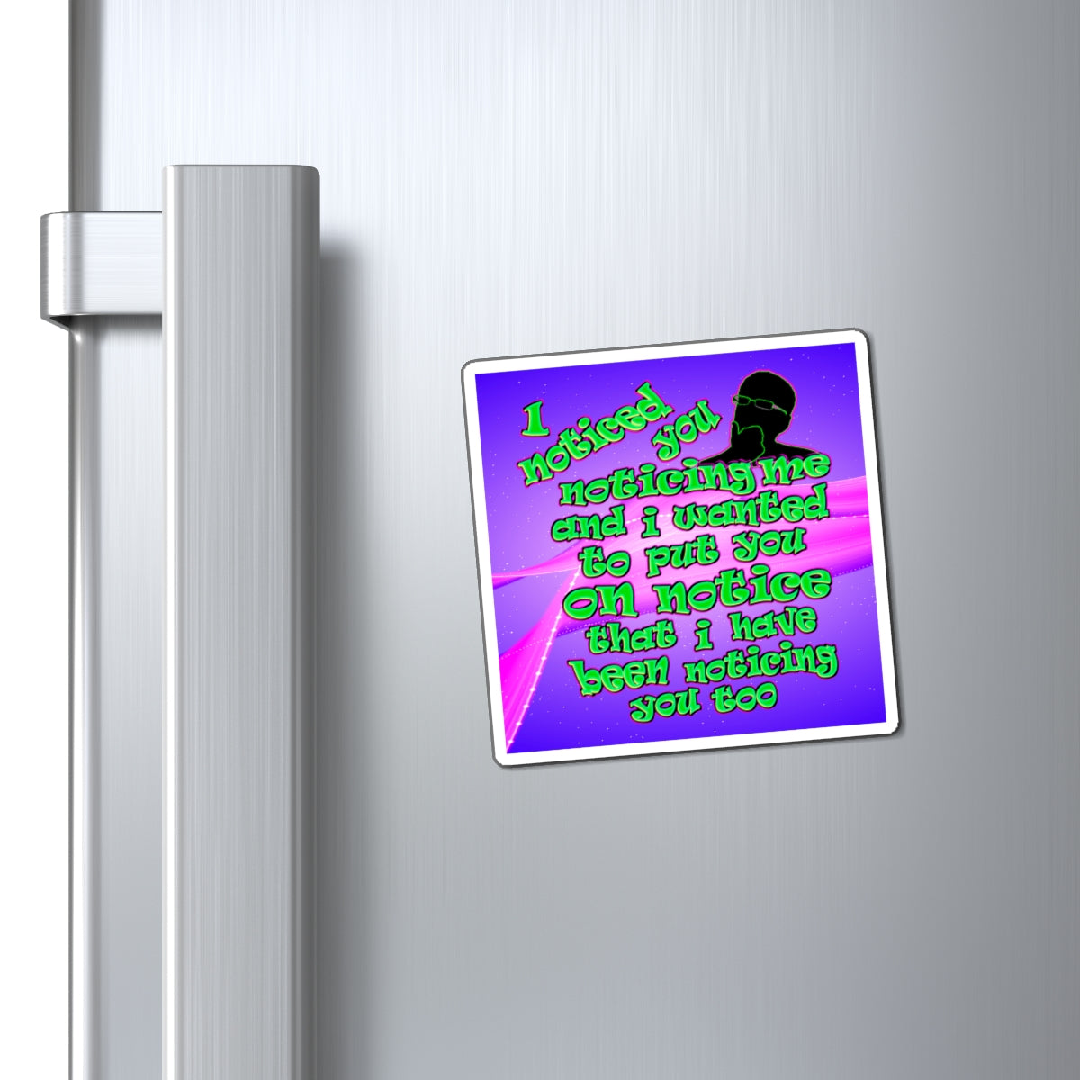 noticed you noticing - Magnets - (purple-pink wave)