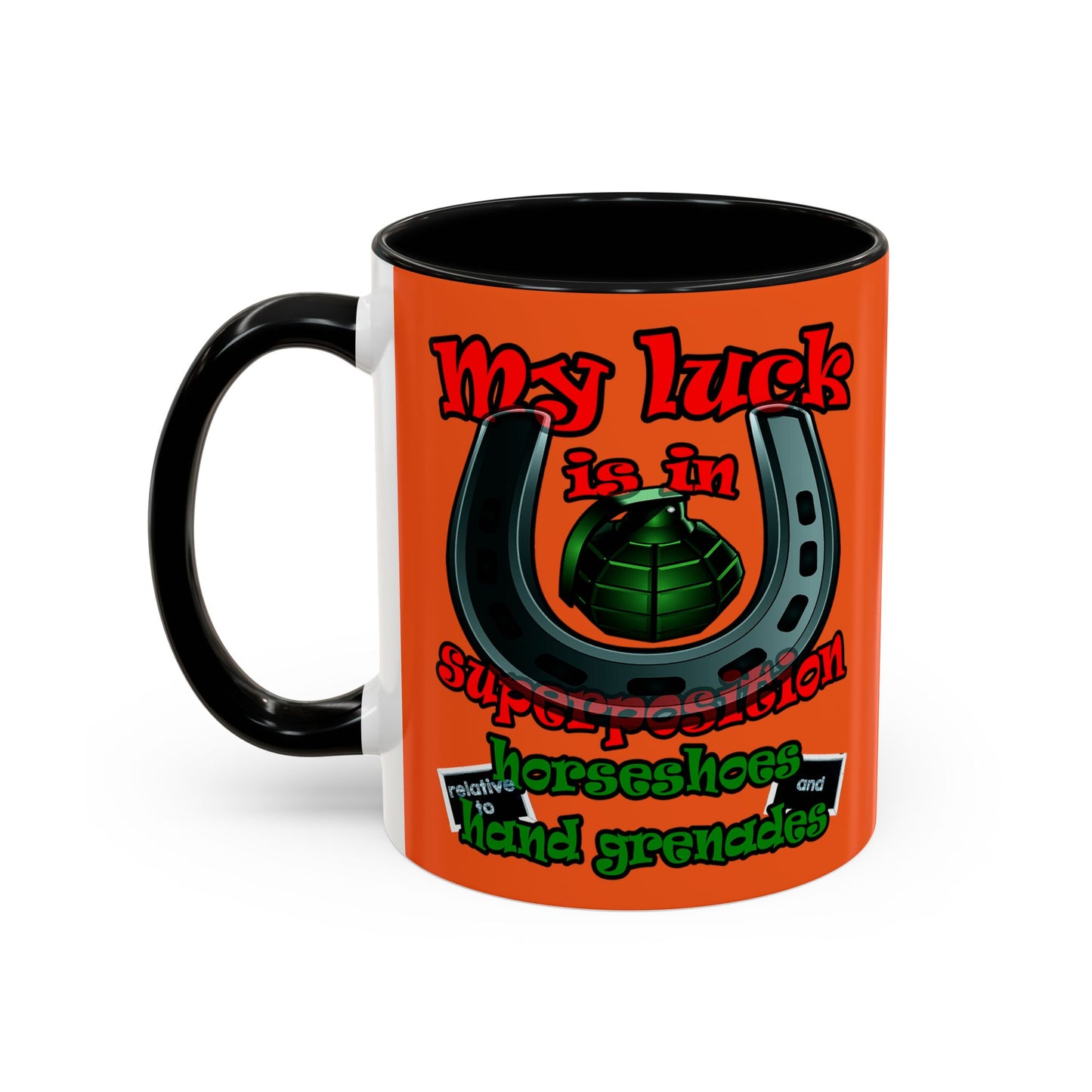 my luck - Accent Mug (orange)