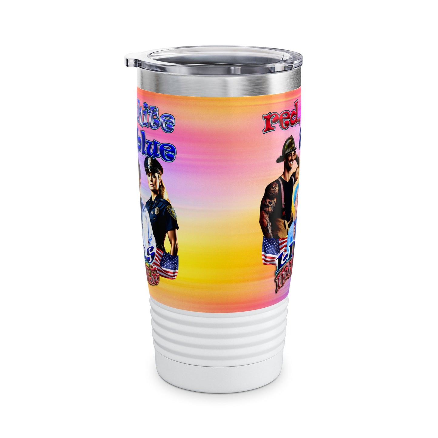 rw&b lives matter - Ringneck Tumbler, 20oz (color blur)