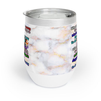 doggystyle - Chill Wine Tumbler (white marble)