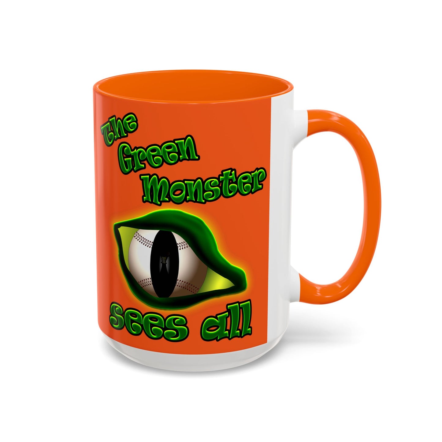green monster - Accent Mug (orange)