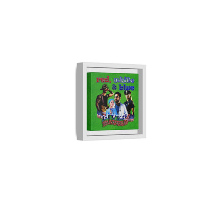 rw&b lives matter - framed canvas art (green turf)